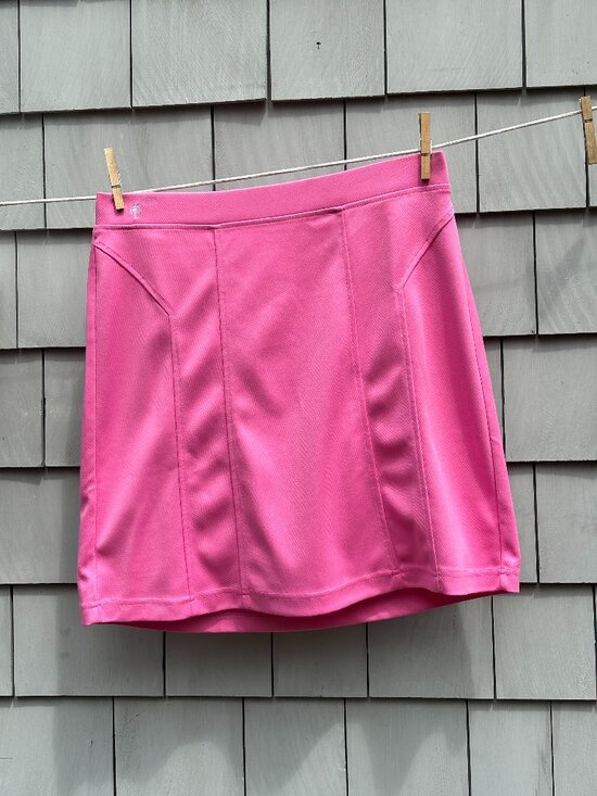 Lilly Pulitzer Dresses & Skirts - Lilly Pulitzer Pink Palm Tree Logo Skirt Size M Like New